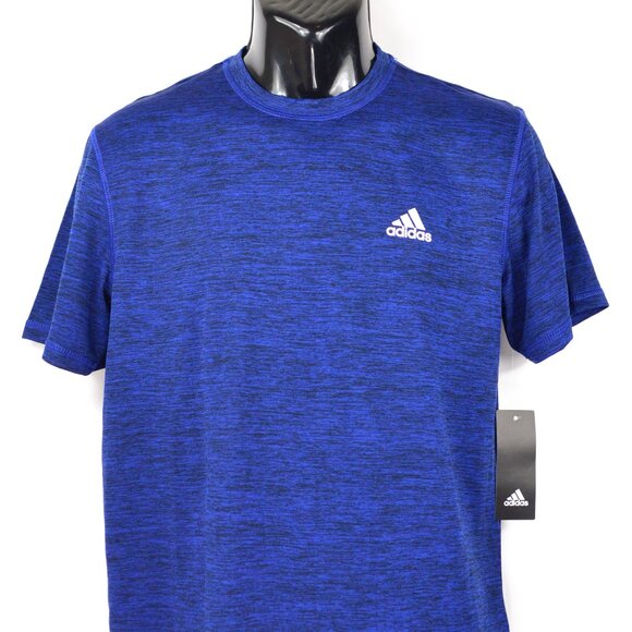 Adidas Men's Size S Blue Dri Fit Athletic Crew Neck T Shirt NWT - Picture 1 of 5